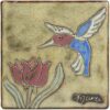 Mara-Stoneware-tile-trivet-hummingbird-Borrego-Outfitters
