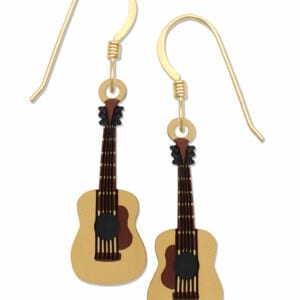 Acoustic Guitar Earrings from Left Hand Studios