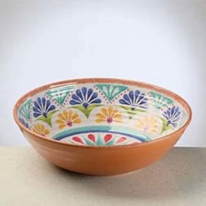 TarHong Rio Medallion Low Serve Bowl Borrego Outfitters