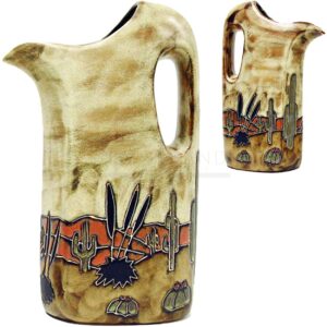 Mara-Stoneware-pitcher-desert-scene-Borrego-Outfitters