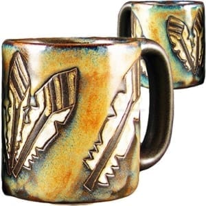 Mara-Stoneware-mug-feathers-Borrego-Outfitters
