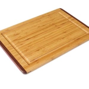 Wilshire Industries Island Bamboo Pakkawood Bamboo Rainbow Carving Board with Groove Borrego Outfitters
