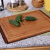 Wilshire Industries Island Bamboo Pakkawood Rainbow Cutting Board with Groove Borrego Outfitters