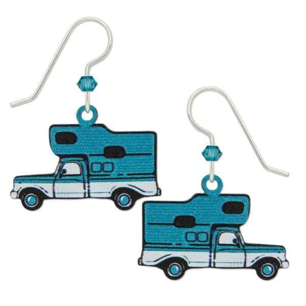Truck with Camper Earrings