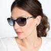 Brighton Ferrara Sunglasses Black/White Borrego Outfitters