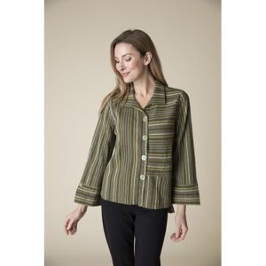 Change Your Stripes Mixed Stripe Pocket Shirt 070 45807 Olive 1.jpg