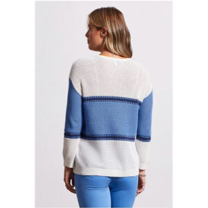 Cotton Crew Neck Sweater 3 4 Sleeve Bluestar 1.jpg