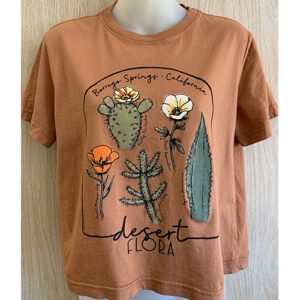 Desert Flora Women S Cropped T Shirt Rustic Clay.jpg