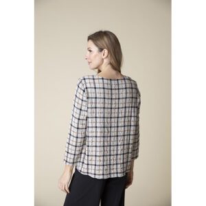 Double Face Windowpane Mixed Up Pullover 052 75910 White 2.jpg