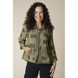 Express Travel Fine Lines Pleat Back Jacket 114 35049 Olive 1.jpg