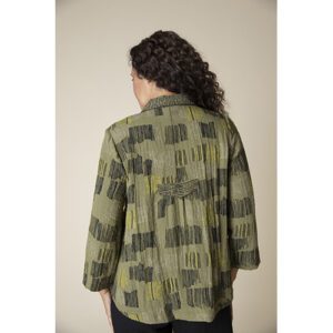 Express Travel Fine Lines Pleat Back Jacket 114 35049 Olive 2.jpg