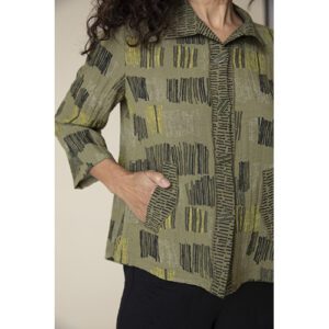 Express Travel Fine Lines Pleat Back Jacket 114 35049 Olive 3.jpg