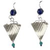Handmilled Silver With Lapis Turquoise Earrings.jpeg