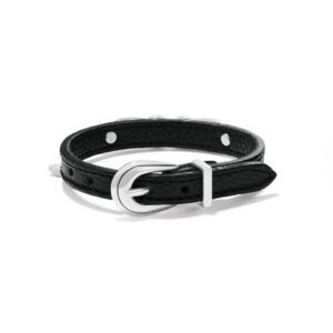 Interlok Braid Leather Bracelet Black Jf0119 1.jpg