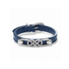 Interlok Braid Leather Bracelet French Blue Jf0119.jpg