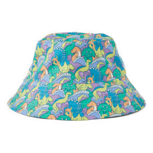 Kids Dinosaur Friends Pattern Made In The Shade Bucket Hat 108463 Darkest Blue.png