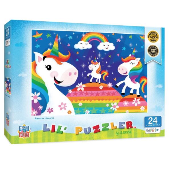 Lil Puzzler Rainbow Unicorns 24 Piece Puzzle.jpg