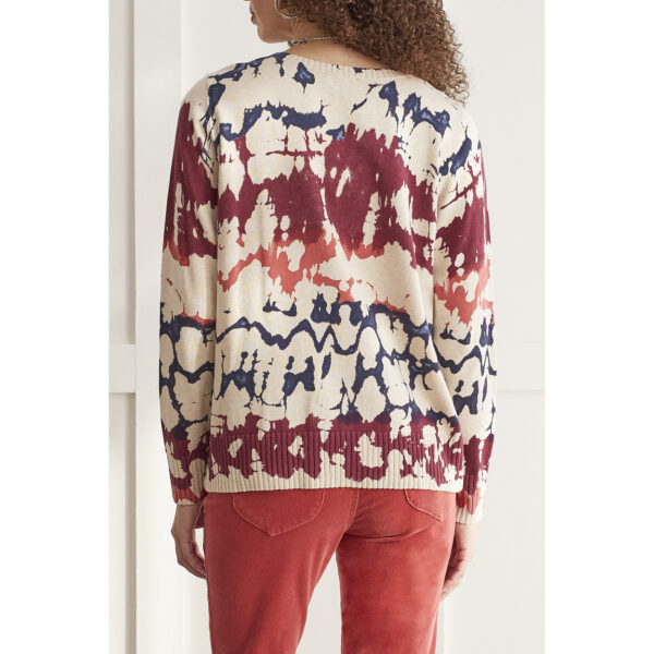 Long Sleeve Crew Neck Printed Sweater Tibetan Red 1492O 576 2 .jpeg