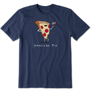 Mens American Pizza Pie Short Sleeve Crusher Tee 108152 Darkest Blue.png
