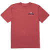 Mens Evergreen Silhouette Short Sleeve Crusher Tee 108139 Faded Red.png