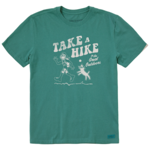 Mens Great Outdoor Hike Jake Short Sleeve CrusherLITE Tee 99411 Spruce Green.png
