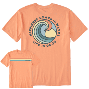 Mens Happiness Comes In Waves Spectrum Short Sleeve CrusherLITE Tee 99424 Canyon Orange.png