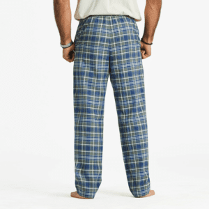 Mens Moss And Darkest Blue Plaid Pattern Classic Sleep Pant 115497 Moss Green 1.png