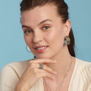 Monete Wide Hoop Earrings Ja9875 3.jpg