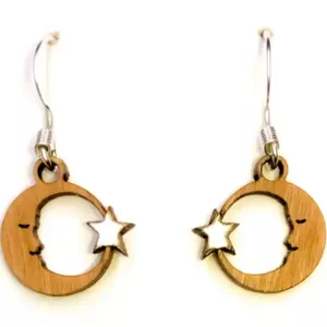 Moon And Star Twig Earrings Cherry TCH218.webp