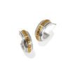 Mosaic Two Tone Mini Hoop Post Earrings Silver Gold Ja9925 2 2 .jpg