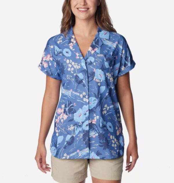 PFG Sun Drifter Woven Short Sleeve Shirt Bluebell Seascraper.jpg