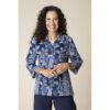 Rustling Leaves Princess Seamed Shirt 074 41621 Navy.jpg