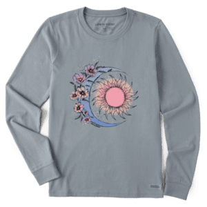 Women S Moon Flower Long Sleeve Crusher Tee 115037 Stone Blue.png