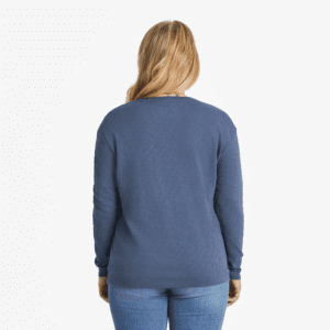 Womens 3 Genuine Tulips Relaxed Fit Long Sleeve Slub Tee 115205 Darkest Blue 1.png