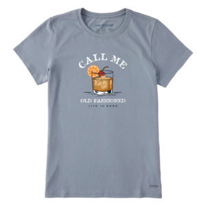 Womens Call Me Old Fashioned Short Sleeve Crusher Tee 107844 Stone Blue.png