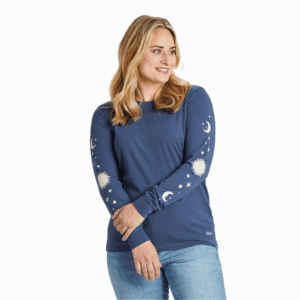 Womens Celestial Sun Moons Long Sleeve CrusherLITE Tee 115129 Darkest Blue.png