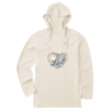 Womens Dreamy Hummingbird Heart Long Sleeve CrusherLITE Hooded Tee 115175 Putty White.png