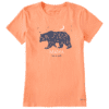 Womens Floral Mama Bear Short Sleeve Crusher Tee 100965 Canyon Orange.png