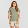 Womens Simple Sunflower Pattern CrusherLITE Easy Tee 119633 Moss Green.png