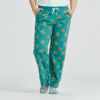 Womens Tossed Sunflower Pattern Snuggle Up Sleep Pant 115251 Spruce Green.png