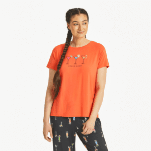 Womens Trio Of Martinis Lightweight Sleep Tee 115269 Mango Orange.png