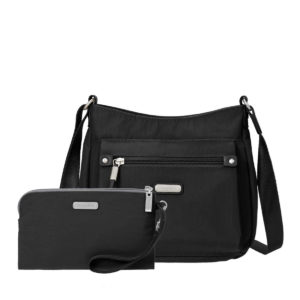 Baggallini Uptown Bagg With Phone Wristlet Black UPB287 B0001 Borrego Outfitters
