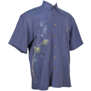 Bamboo Cay Flying Bamboos Shirt WB 2006D INFRA BLUE 1 Borrego Outfitters