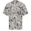 Bamboo Cay Grenada Leaves Shirt CM 2211 Black Borrego Outfitters