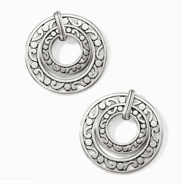 Brighton Contempo Open Ring Duo Post Drop Earrings Ja7290.1 Borrego Outfitters