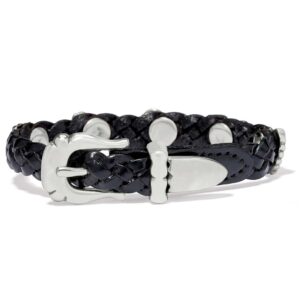 Brighton Roped Heart Braid Bandit Bracelet 07475a Black 2 Borrego Outfitters