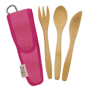 Chico Bag Kids Bamboo Utensil Set Melon 20958 Borrego Outfitters