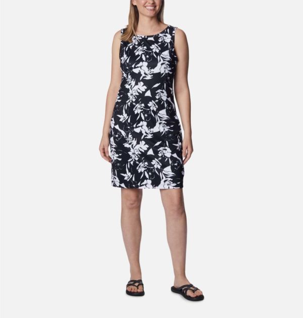 Columbia Sportswear Chill River Dress Black Pop Flora 1885751 013 1 Borrego Outfitters