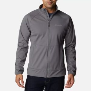 Columbia Sportswear Mens Canyon Meadows Softshell Jacket City Grey Borrego Outfitters