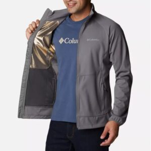 Columbia Sportswear Mens Canyon Meadows Softshell Jacket City Grey.3 Borrego Outfitters